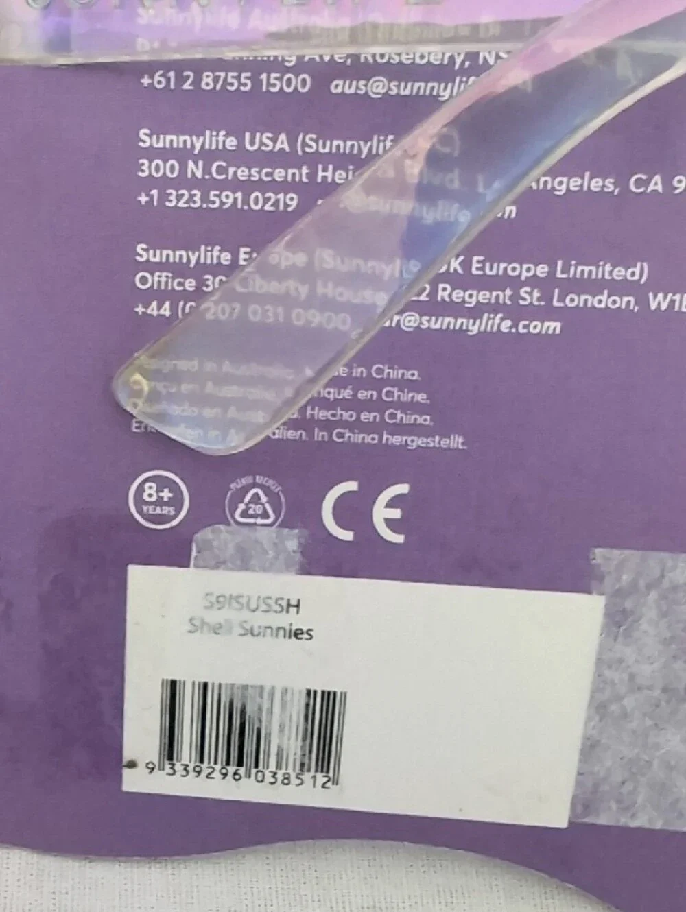 Sunnylife Clear Shell Sunglasses with UV 380 Protection